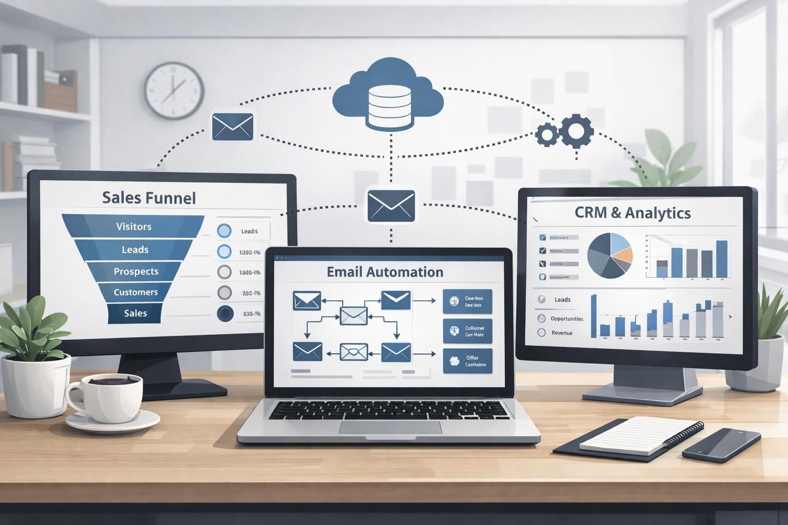optimieren sie ihren vertriebstrichter mit automatisierten prozessen für akquisition, nurturing, conversion und kundenbindung – steigern sie effizienz und umsatz.